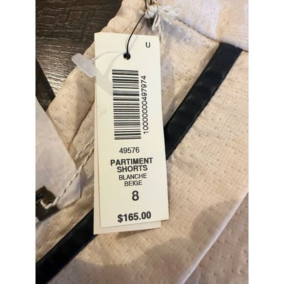 Wilfred Le Fou High Rise Partiment Shorts in Beige NWT Size 8 - Picture 4 of 10
